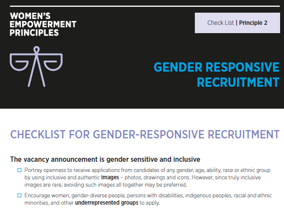 gender recruitment case study